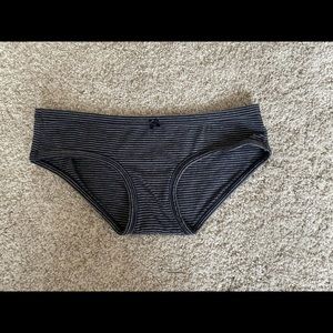Aerie Blue & Gray Stripped Boybrief Panties Size M